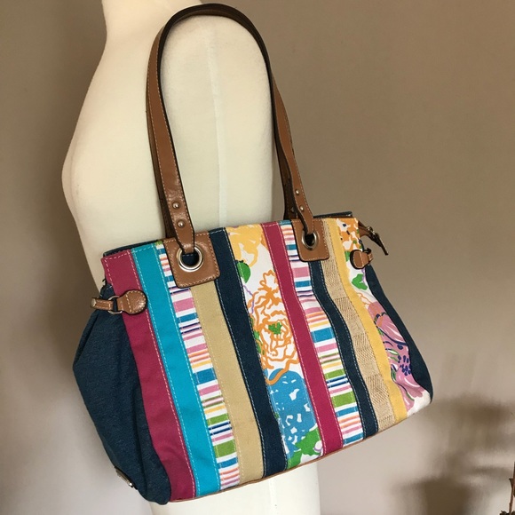 Rosetti denim striped purse - Picture 2 of 8